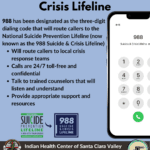 988 Crisis Lifeline flyer